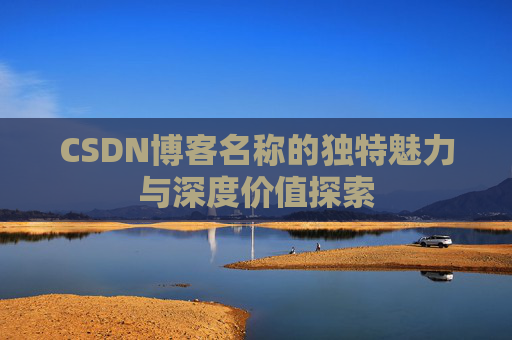 CSDN博客名称的独特魅力与深度价值探索